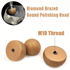 Diamond Brazed Round Grinding Head for Internal Arc Grinding Stones