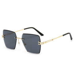 Ombre Lens Sunglasses Square Frame Glasses