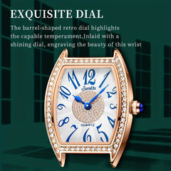 LIGE Girls Youth Gift Watch Oval Appearance Waterproof Female Students Watch