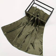 Vintage Dark Green Bandana Large Satin Square Scarf