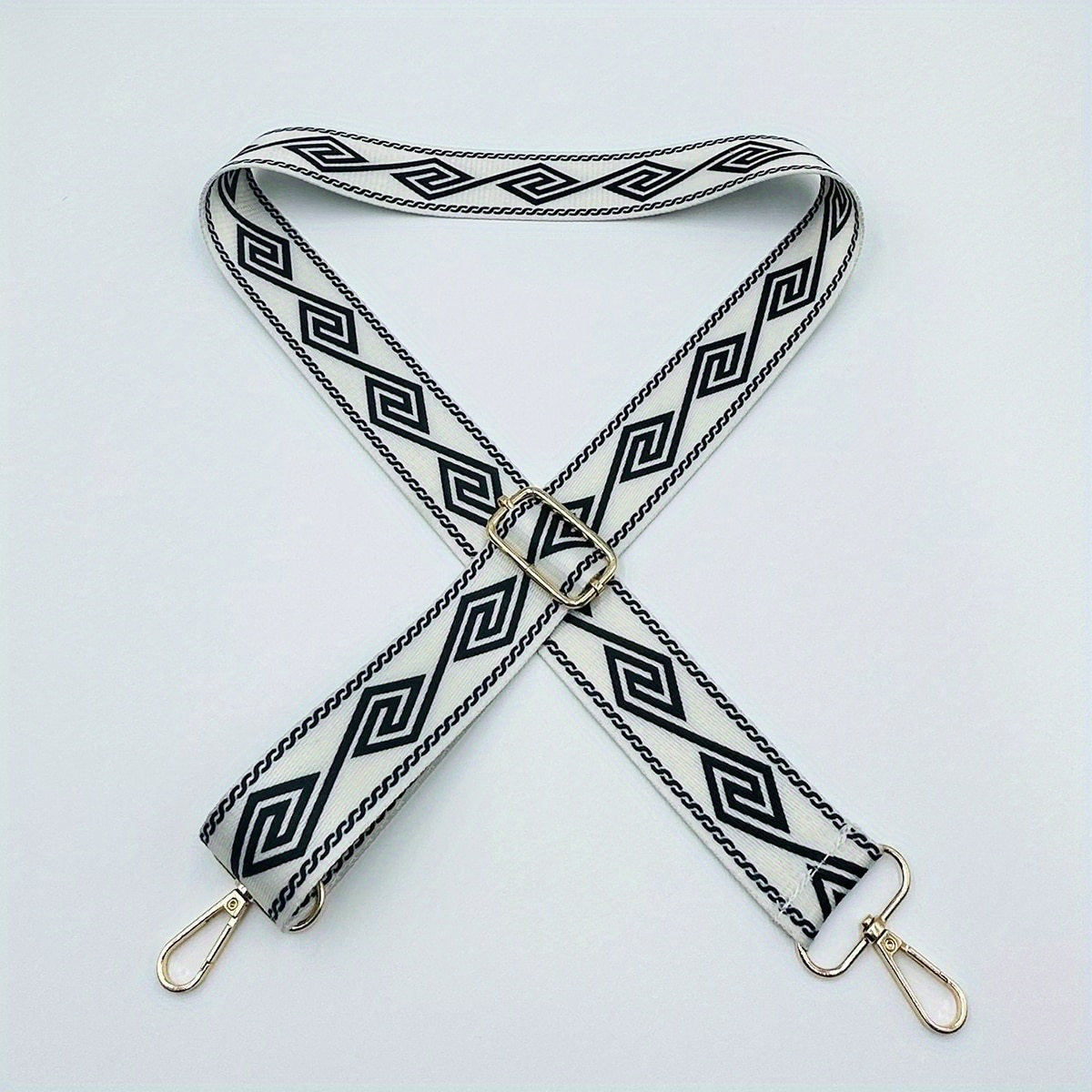 Geometric Pattern Bag Strap Wide Adjustable Shoulder Bag Strap Replacement