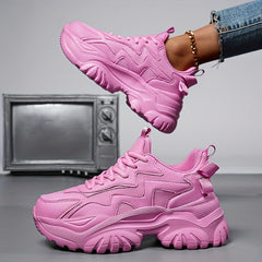 Women's Breathable Sports Shoes with Thick Soles