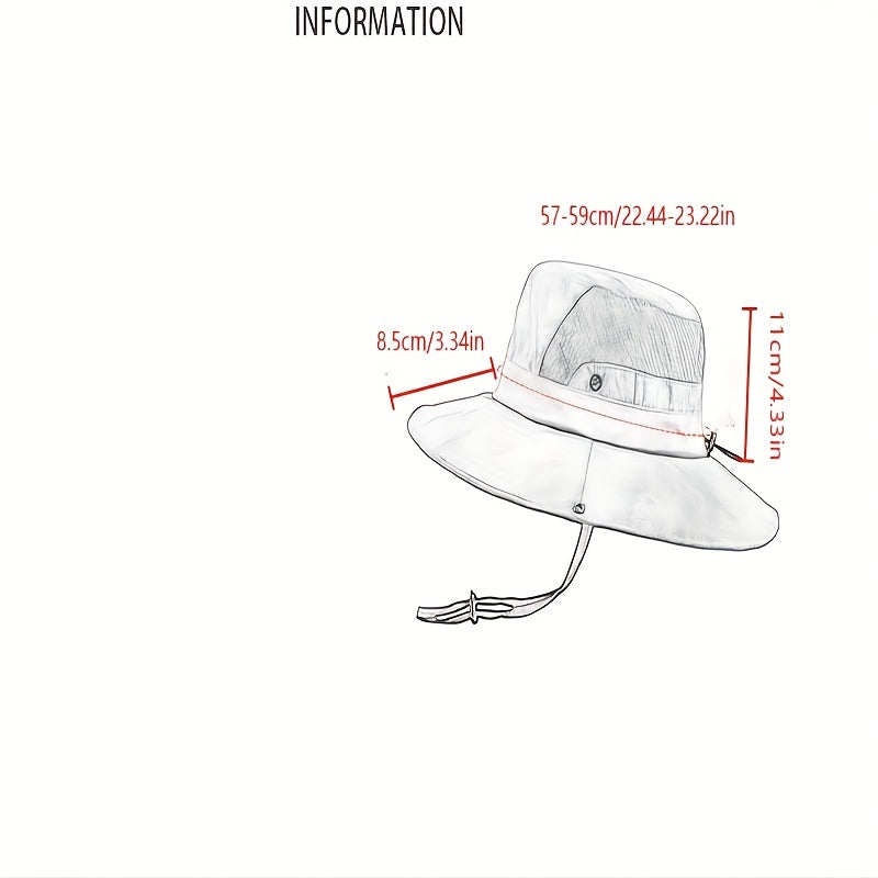 Stay and Protected Large Brim Fishing Hat for Men and Women