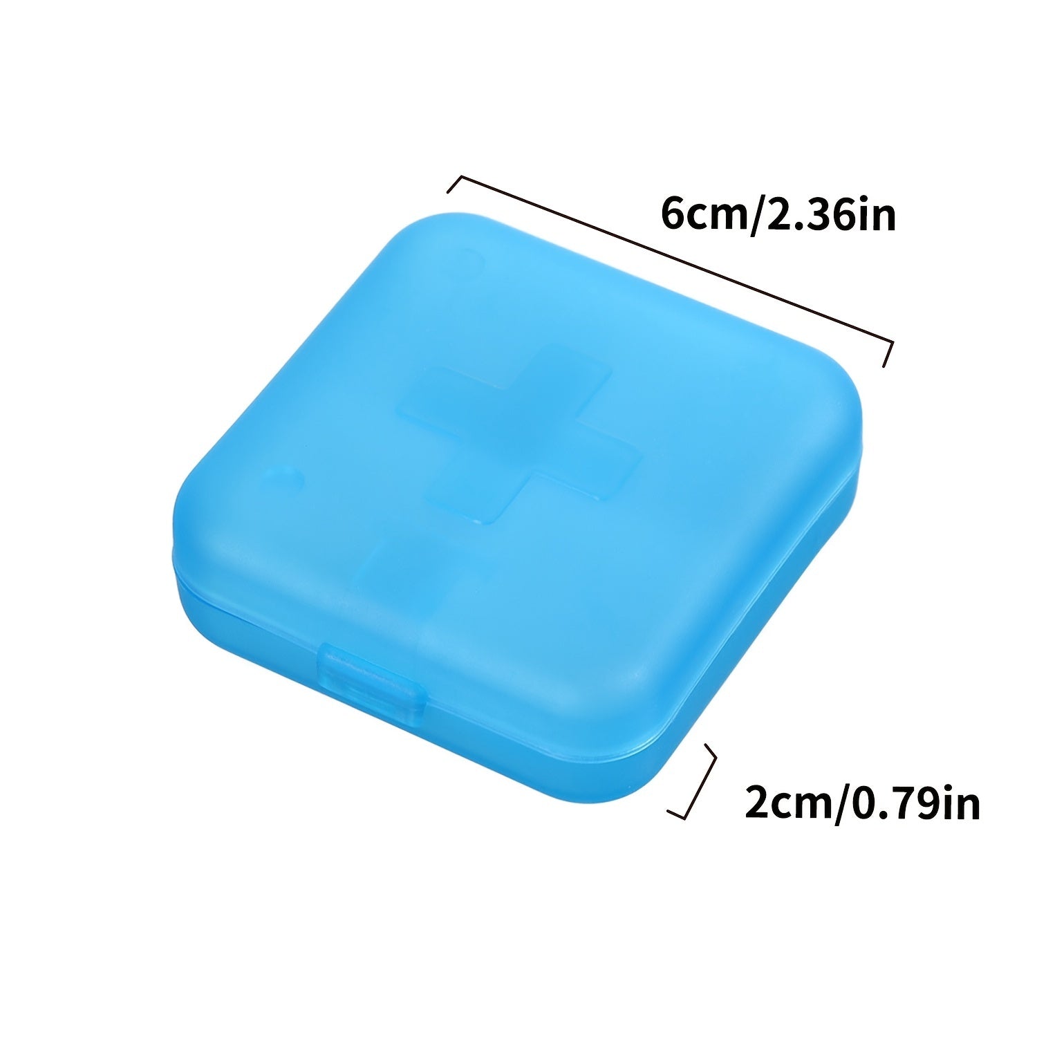 4 Compartment Travel Pill Box Portable Storage Case Medicine Organizer