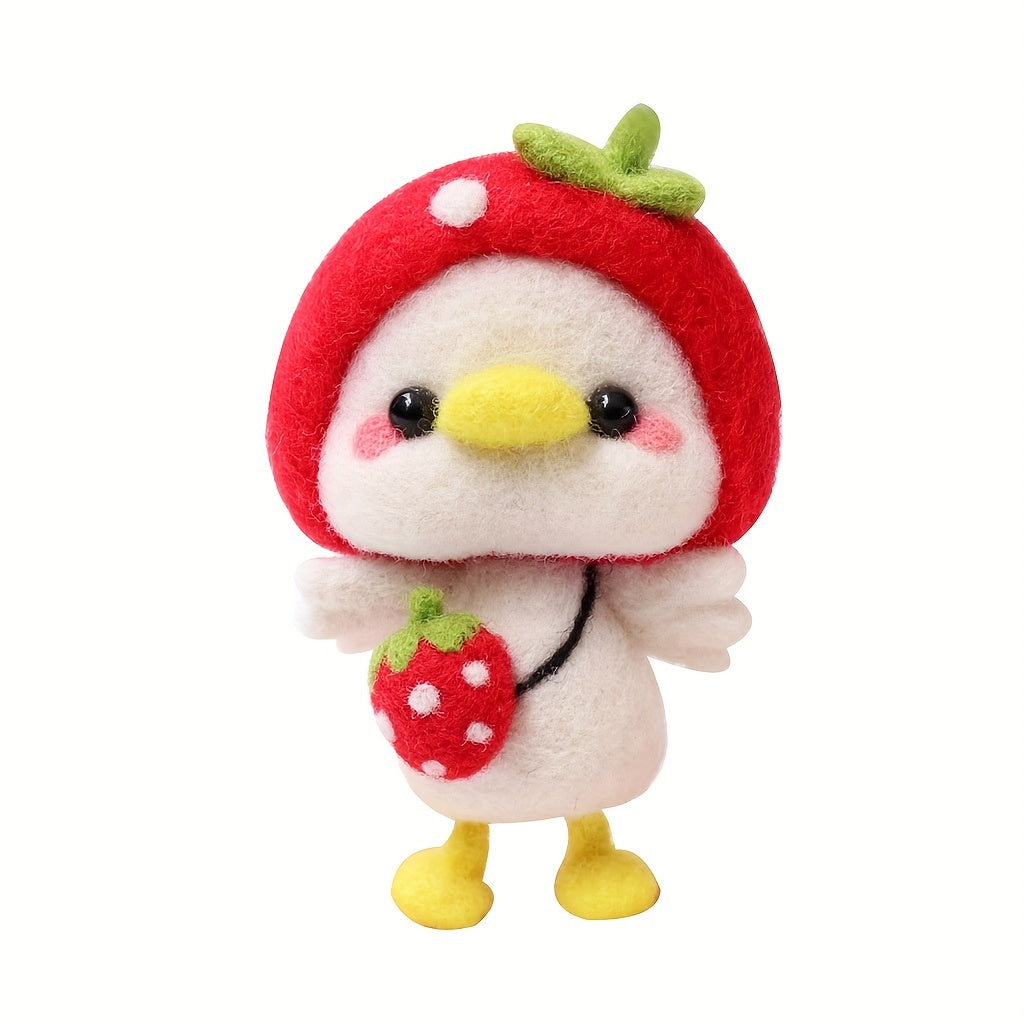 Wool Felt Duck DIY Material Package - Creative Gift or Doll Ornament