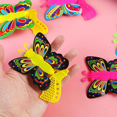 2pcs Shooting Butterfly Toy Gun Outdoor Spring Flying Toy