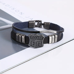 Punk Retro Faux Leather Bracelet