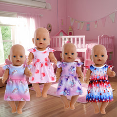 Flamingo Unicorn Themed Doll Clothes for 14-17 Inch Toy Dolls