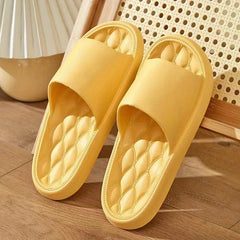 Women's Open Toe Slippers Quick Dry Slip On Pillow Slides Summer Bathroom Shoes