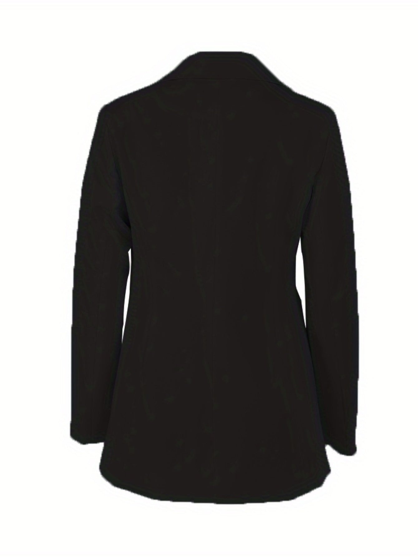 Lapel Neck Single Button Blazer for Women