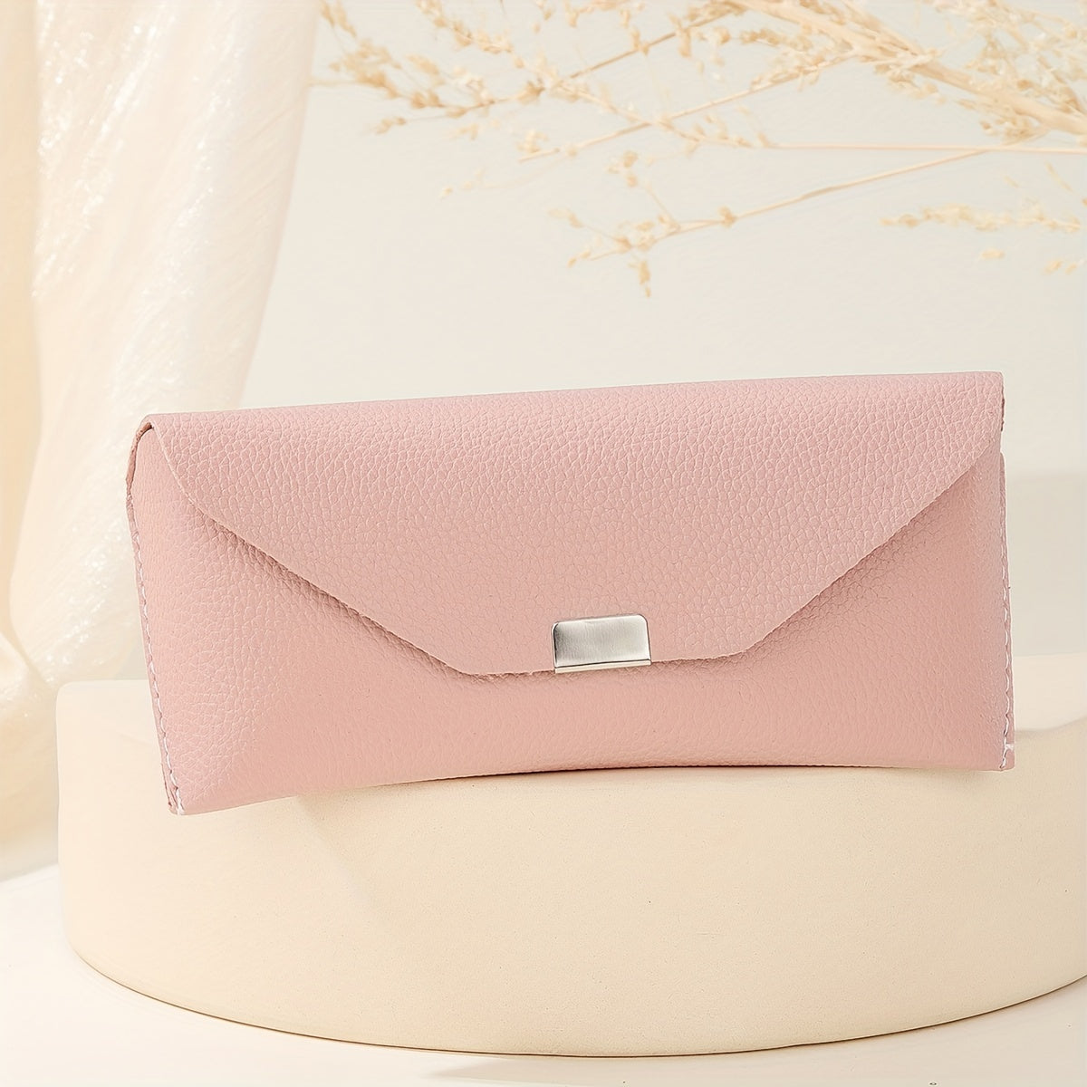 Solid Glasses Bag PU Leather Sunglasses Storage Pouch Case