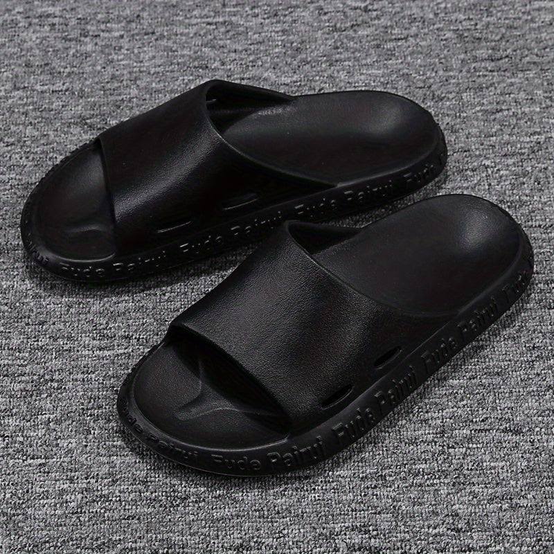 Men's Casual Non Slip Slides Open Toe Slippers