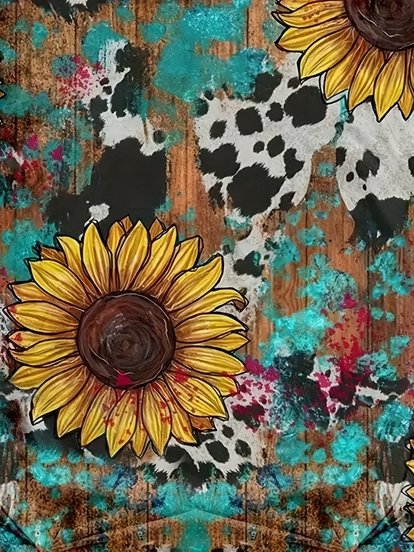 Vintage Floral Print Two Piece Set