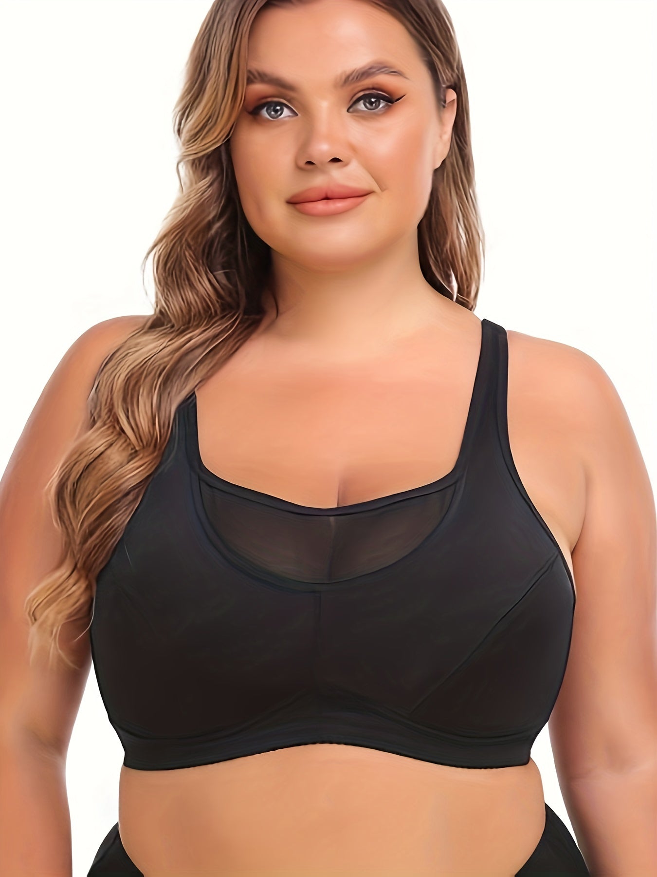 High Impact Mesh Sports Bra for Women