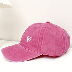 Vintage Embroidered Baseball Cap Distressed Sun Hat