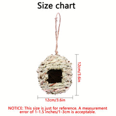 Hanging Woven Bird House for Yard Garden Decoration