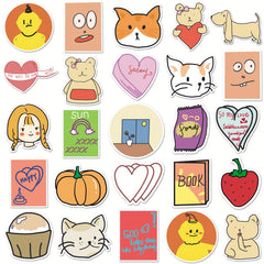 50pcs Cartoon Graffiti Stickers for Laptops Helmets DIY Decoration Waterproof