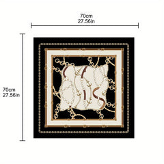 Anchor Chain Print Bandana Shawl Square Scarf Head Wrap