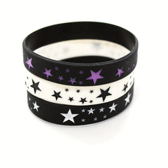 Silicone Bracelet with Stars Pattern for Sports Fans