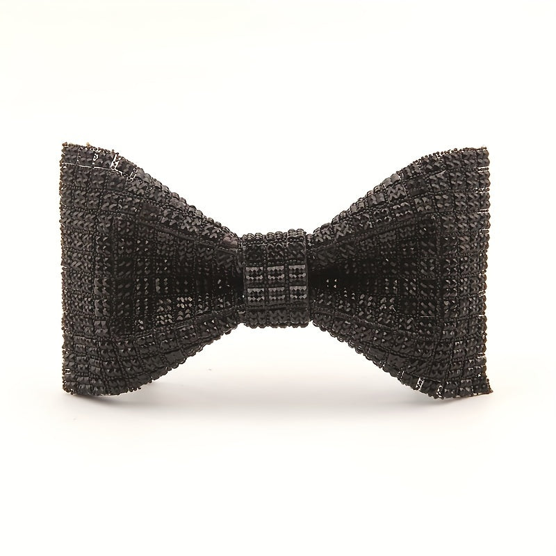 Men's Rhinestone Wedding Bow Tie Groom Decorative Accessories
