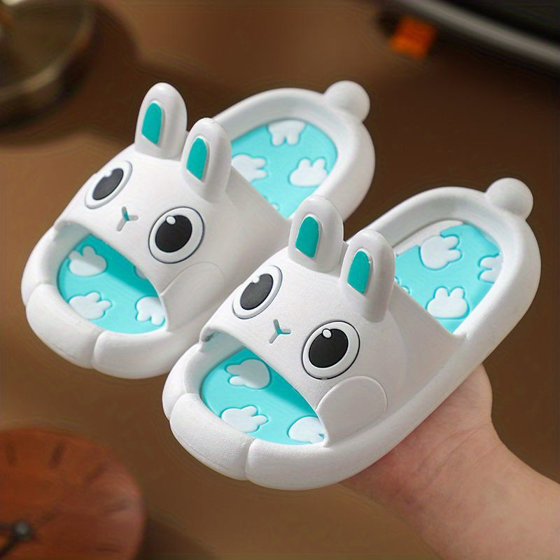 Girls Cartoon Rabbit Slippers Soft Sole Easter Bunny Comfortable Home Shoes