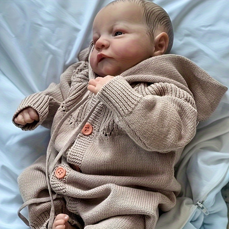 Realistic 19 Inch Reborn Baby Doll Soft Vinyl Lifelike Newborn Toy