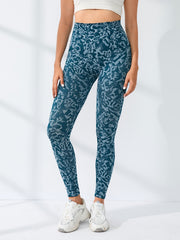 Camouflage Pattern Sports Leggings High Waist Elastic Running Workout Tight Pant