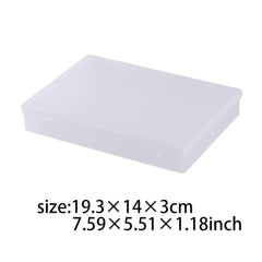 Transparent Storage Box for DIY Scrabooking Craft Supplies