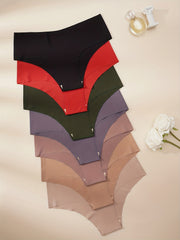 7pcs Seamless Hipster Panties Comfy Stretchy Intimates Panties