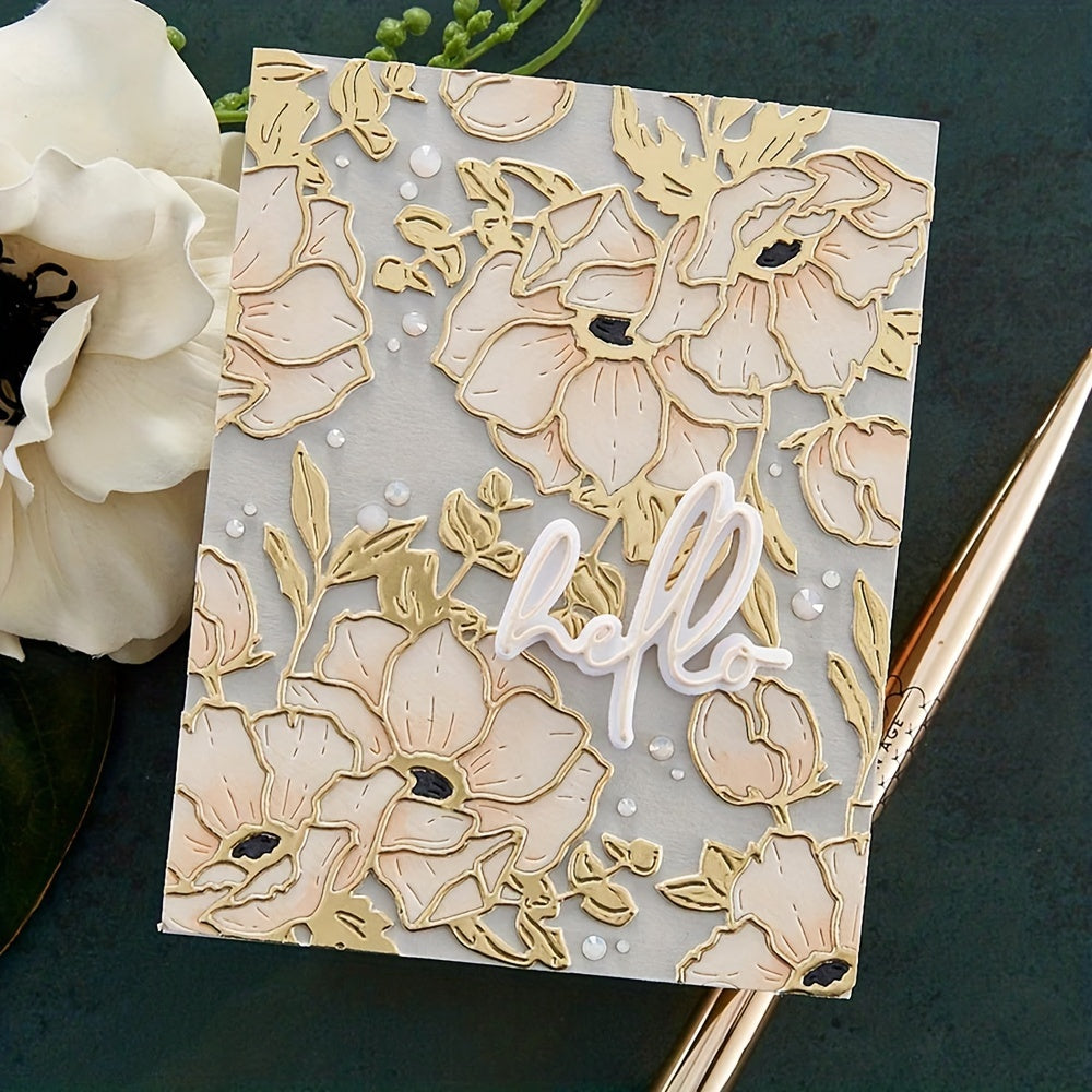 Metal Cutting Dies Flower Stencils Leaves Fall DIY Craft Decoration