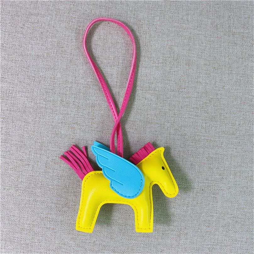 16pcs Flying Horse Keychain Bag Charm Pendant Accessory Keychain