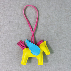 16pcs Flying Horse Keychain Bag Charm Pendant Accessory Keychain