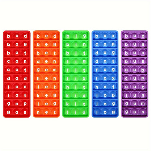 Set of 5 Word Popper Toys for CVC Word Games - Ideal Educational Resources
