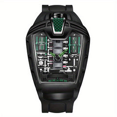 Men's Sports Quartz Watch with Silicone Strap