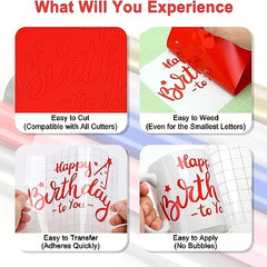1pc Permanent Vinyl With Tweezers 30 6 1 Meter Vinyl With PET Backing