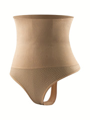 3pcs Seamless Shaping Thongs High Waist Tummy Control Panties