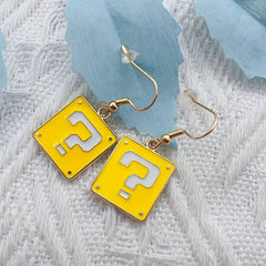 Bright Yellow Stud Earrings for Women - Sweet Style