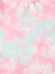 Girls Tie Dye Tank Top & Shorts Set for Summer Party
