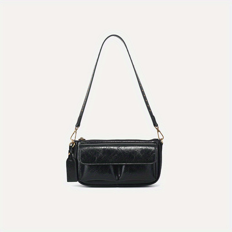 Vintage European Style Crossbody Bag with Adjustable Strap