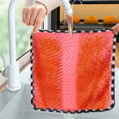 8pcs Microfiber Dish Cloth Kitchen Towels Soft Cleaning Rag Reusable Absorbent