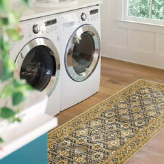 Stain Resistant Boho Persian Runner Rug Soft Non Slip Washable Carpet