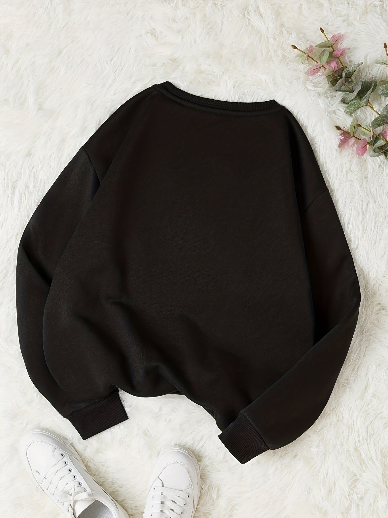 Leopard Skull Print Pullover Sweatshirt Casual Long Sleeve Crew Neck Sweatshirt