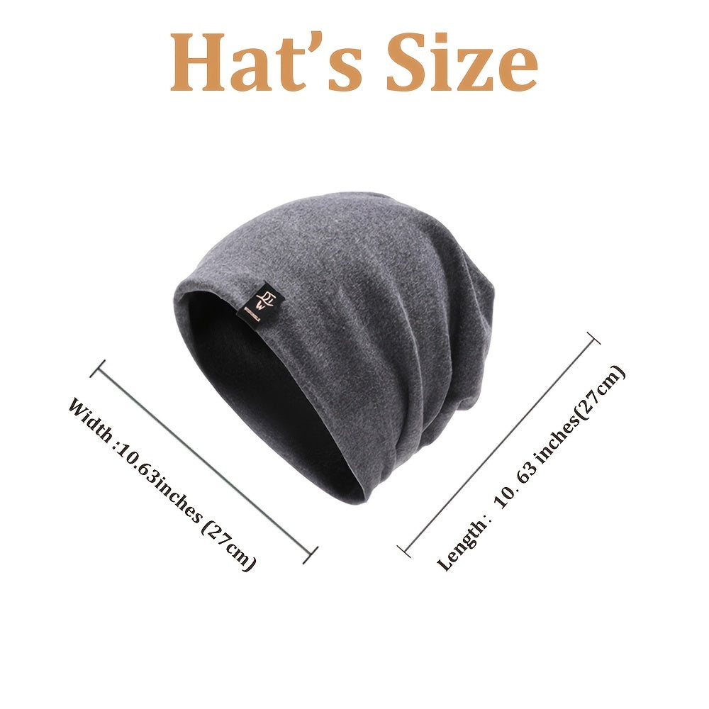 Men's Thin Cotton Beanie Hat Winter Cap