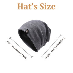 Men's Thin Cotton Beanie Hat Winter Cap