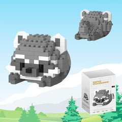 DIY Animal Series Building Blocks Panda Raccoon Christmas Halloween
