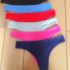 6pcs Seamless Mixed Thongs Breathable Thin Panties Lingerie
