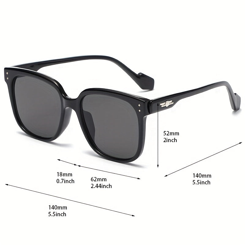 Large Square Polarized Sunglasses UV400