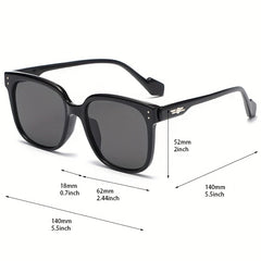 Large Square Polarized Sunglasses UV400