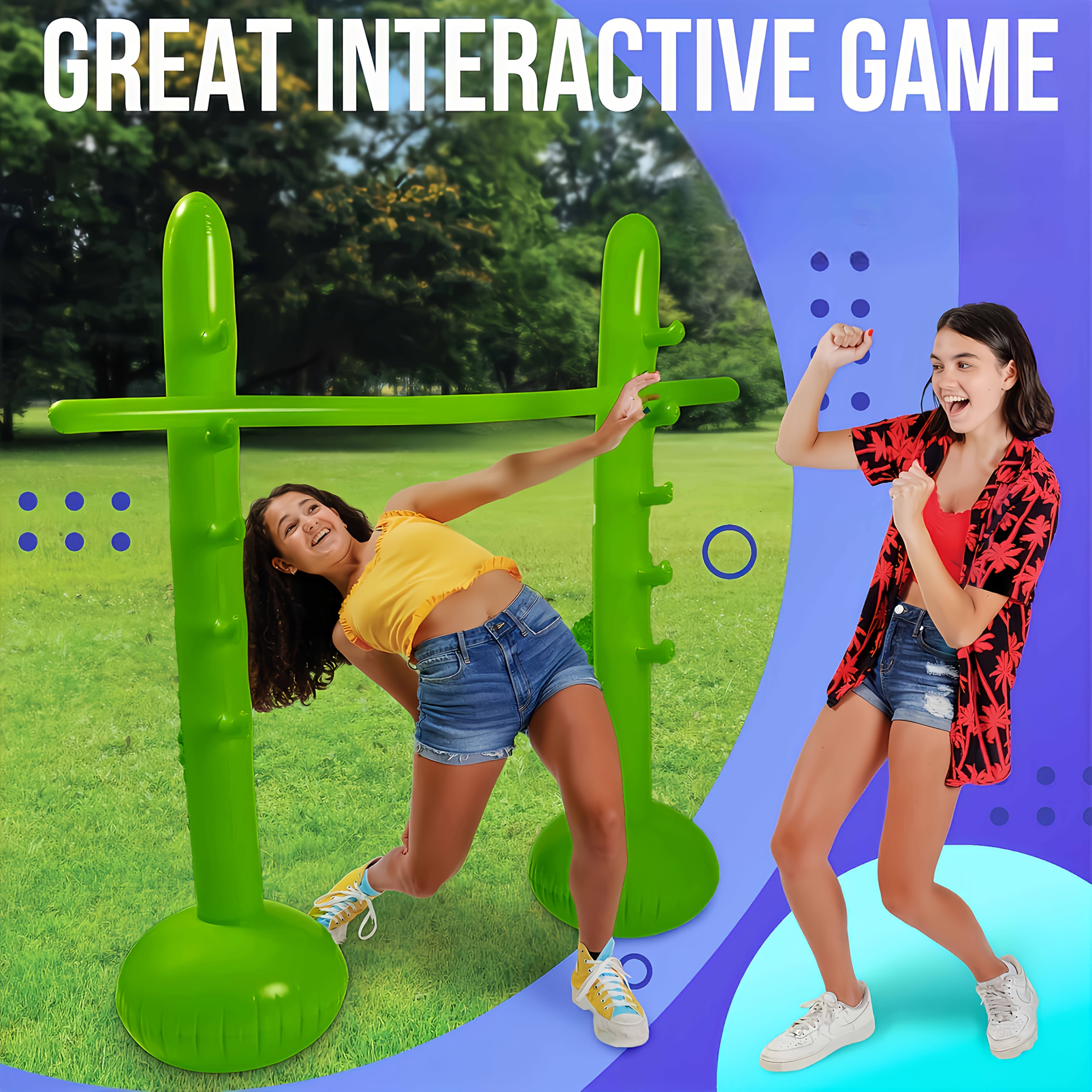 Portable Inflatable Limbo Game Set for Celebrations
