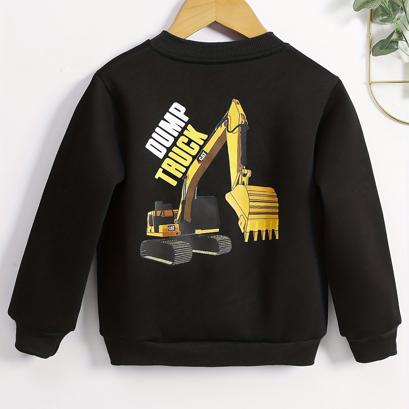 Boys Digger Graphic Print Button Down Jacket with Pockets